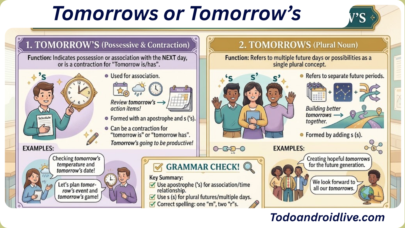 Tomorrows or Tomorrow’s