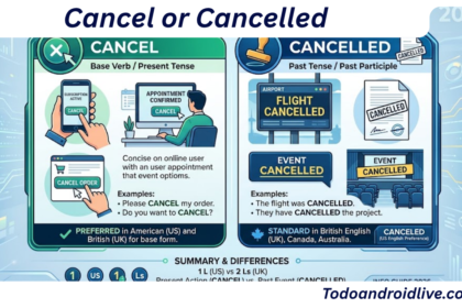 Cancel or Cancelled