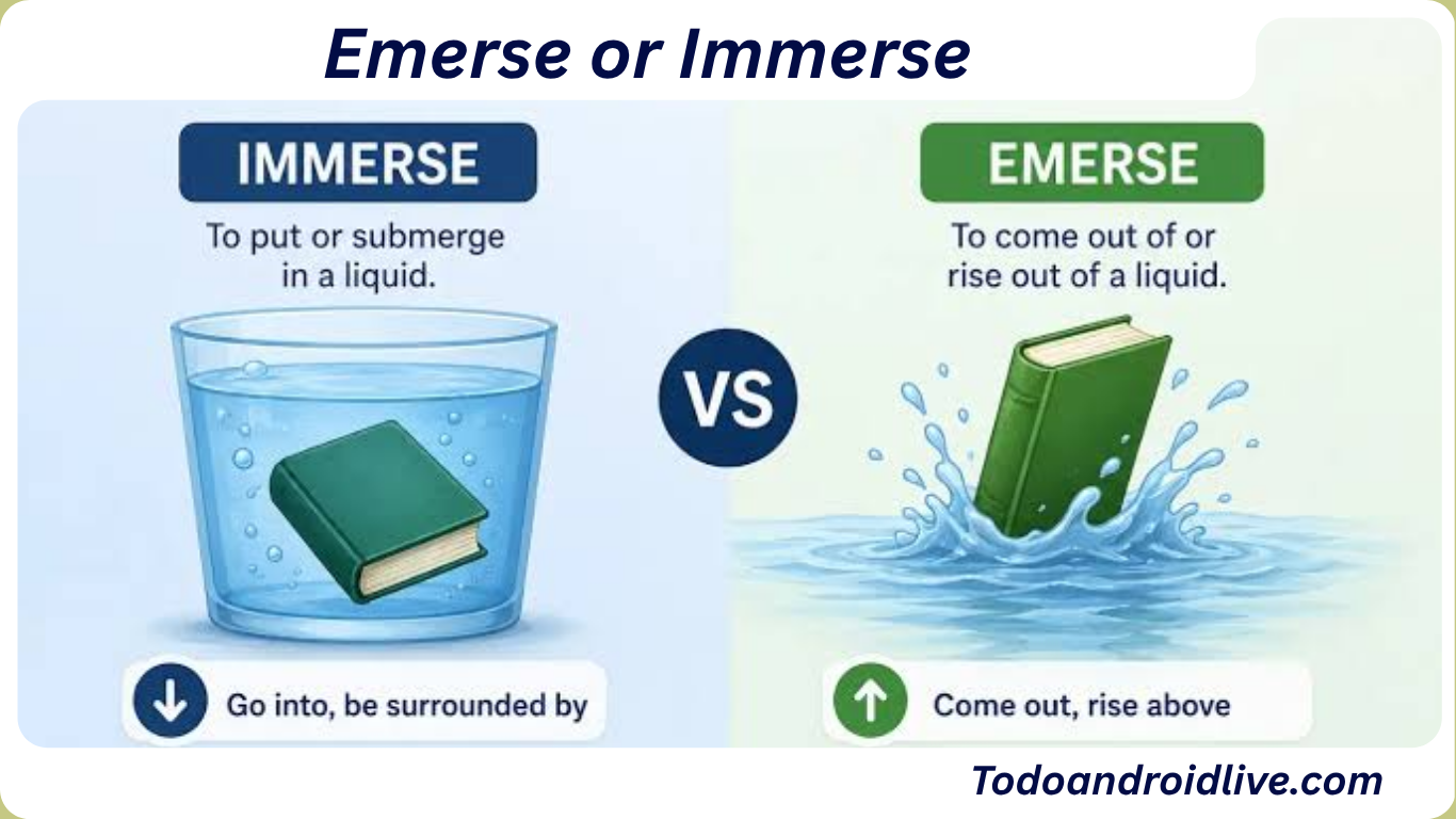 Emerse or Immerse