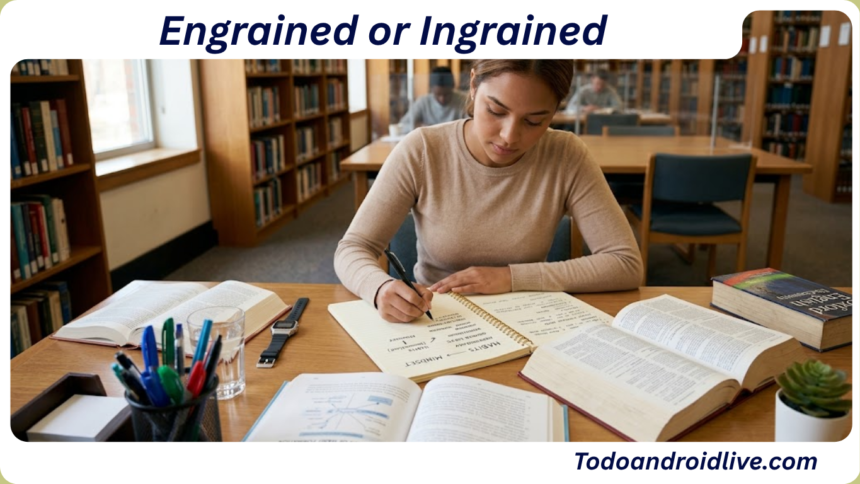 Engrained or Ingrained