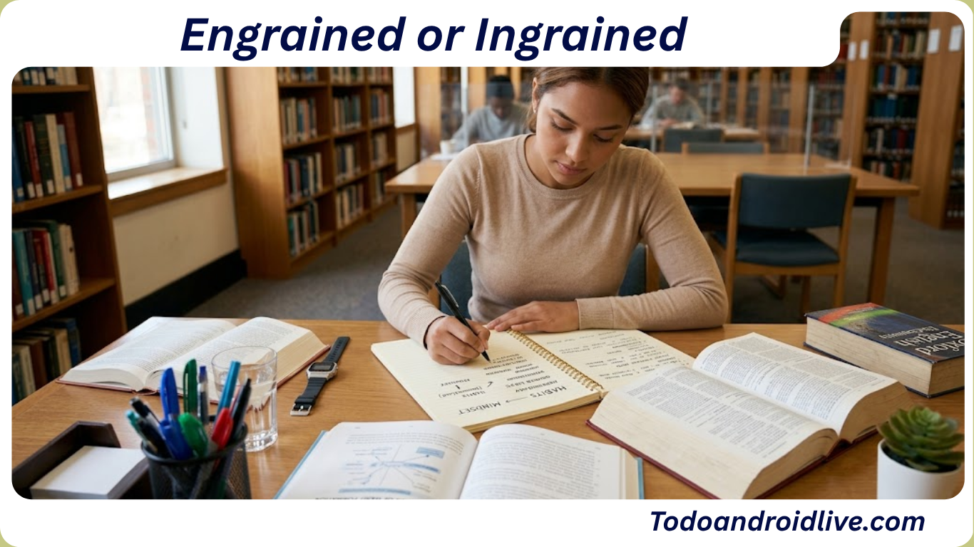 Engrained or Ingrained