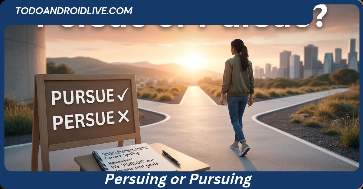 Persuing or Pursuing